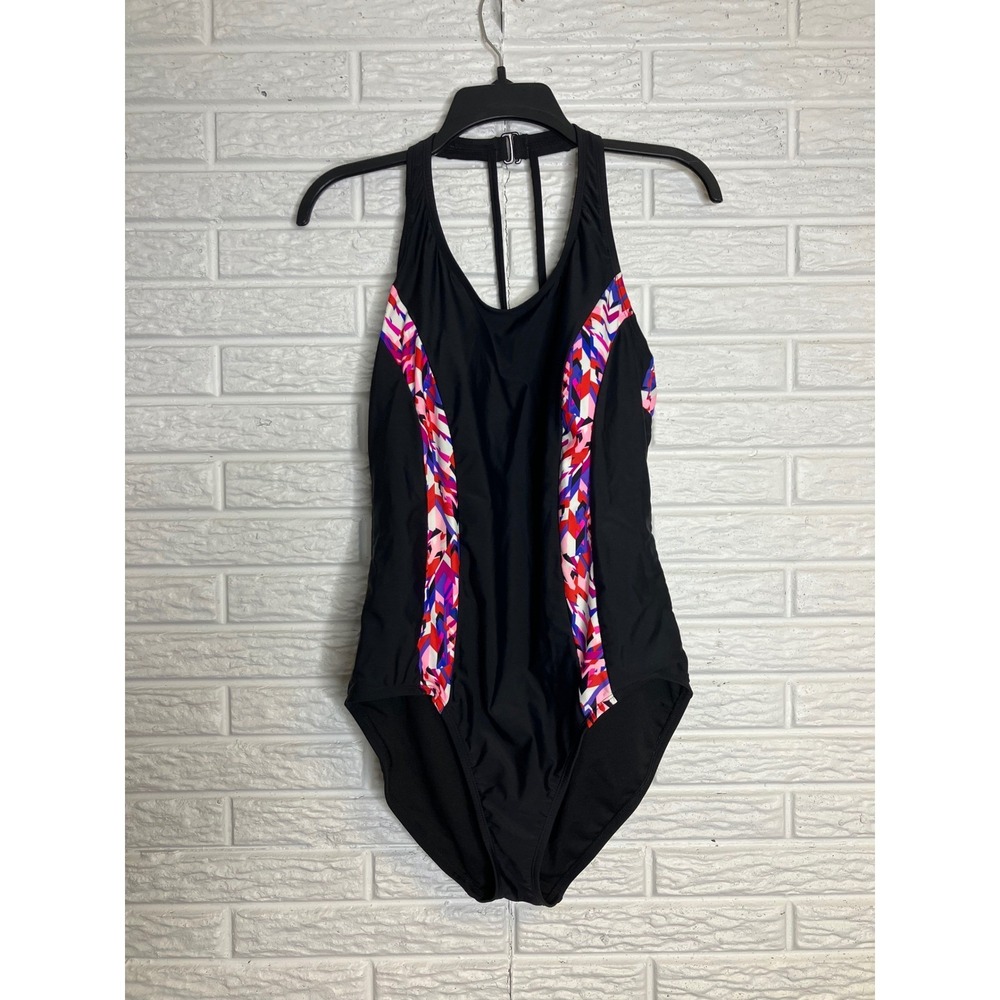 Catalina women's one piece swimsuit black‎ modest full coverage women's XL 16/18